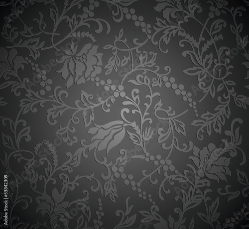 Lacobel Seamless royal vector floral wallpaper