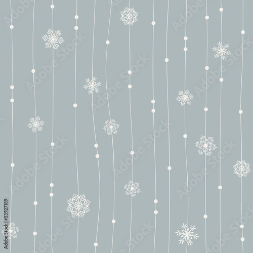 Fototapeta seamless winter pattern