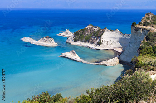 Fototapeta Cape Drastis at Corfu island in Greece.