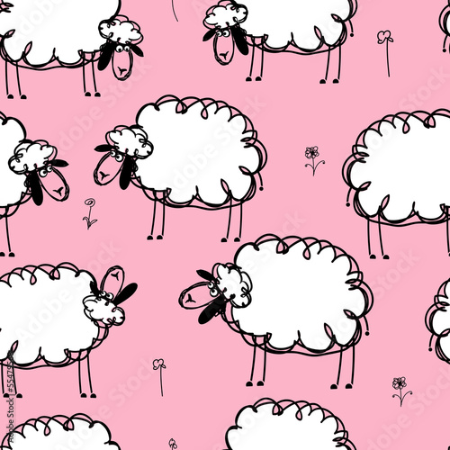 smieszni-sheeps-na-lace-bezszwowy-wzor-dla-twoj-projekta
