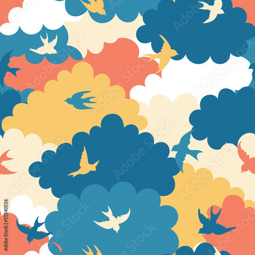  Clouds seamless pattern