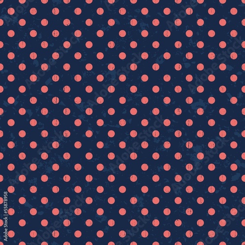 Fototapeta red polka dots seamless texture pattern