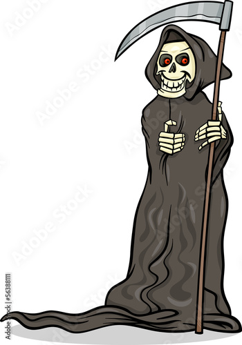 Lacobel death skeleton cartoon illustration