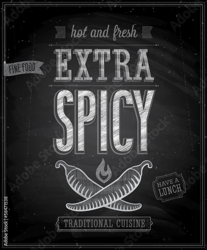 vintage-extra-spicy-poster-chalkboard-wektor-il