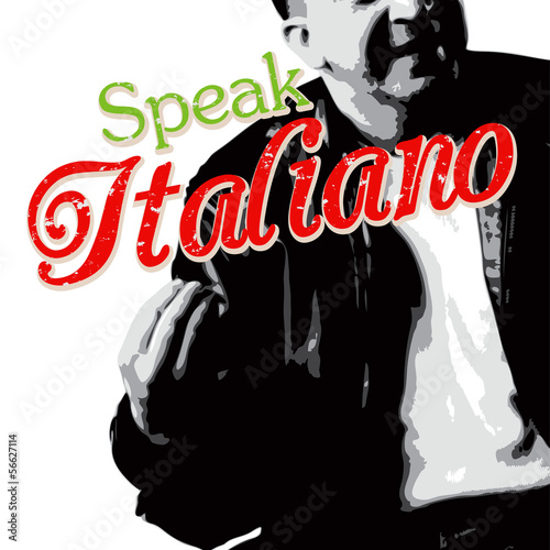 Fototapeta Speaking Italian with Your Hands