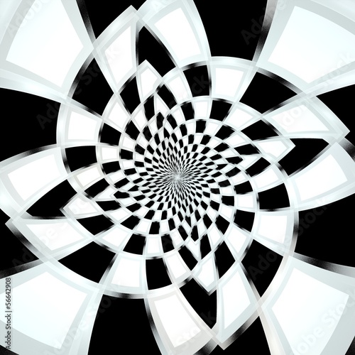 abstrakcjonistyczna-cyfrowa-fractal-spirali-sztuka-na-czarnym-tle