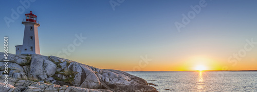  Peggys Cove's Lighthouse at Sunset