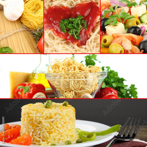 Fototapeta Tasty food collage