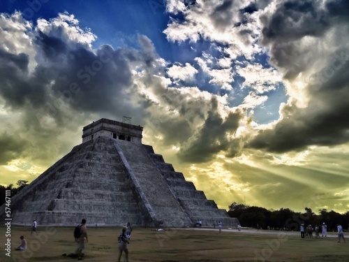 Fototapeta The Castle Pyramid Chichen Itza Yucatan Peninsula Mexico