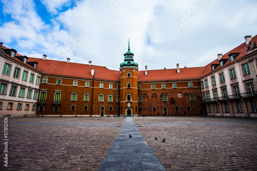 Lacobel Royal Castle in the old town of Warsaw, Poland