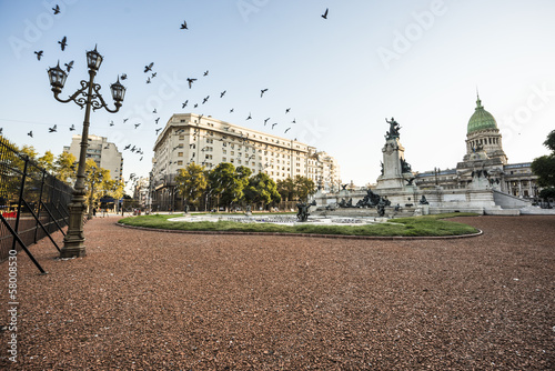 Fototapeta Congress Square in Buenos Aires, Argentina