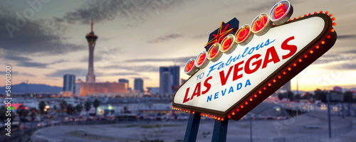 Fototapeta Welcome to Las Vegas Sign