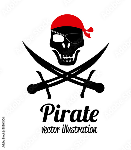 Fototapeta pirate design