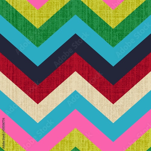 Fototapeta Colorful zigzag seamless pattern. Chevron pattern.
