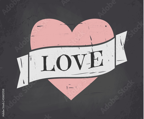 Lacobel Chalkboard Valentine Card