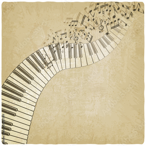 Lacobel Vintage background with piano