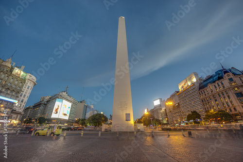 Fototapeta The Obelisk (El Obelisco) in Buenos Aires.