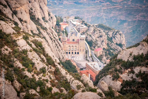 Fototapeta Monastery of Montserrat near Barcelona, Spain