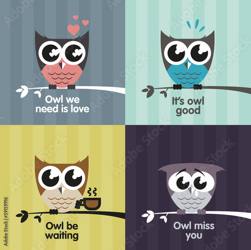 Fototapeta owl emotions