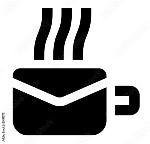 Fototapeta Morning mail concept vector icon
