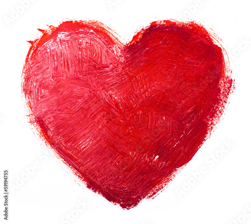 Lacobel watercolor heart. Concept - love, relationship, art, painting