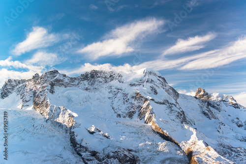 Fototapeta Alpine mountain from Zermatt, Switzerland