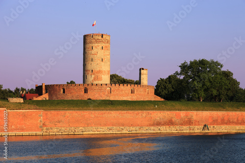 Fototapeta Old Medieval Fortress in Gdansk, Poland.