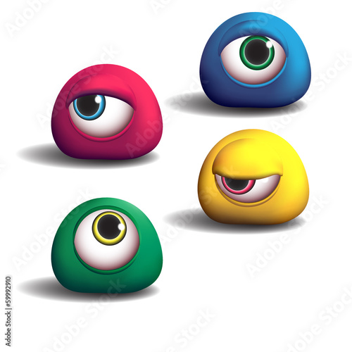 Lacobel 3d monsters eyes