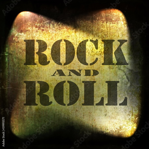  rock and roll music, old rusty wall background