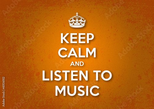 Fototapeta Keep Calm and Listen to Music
