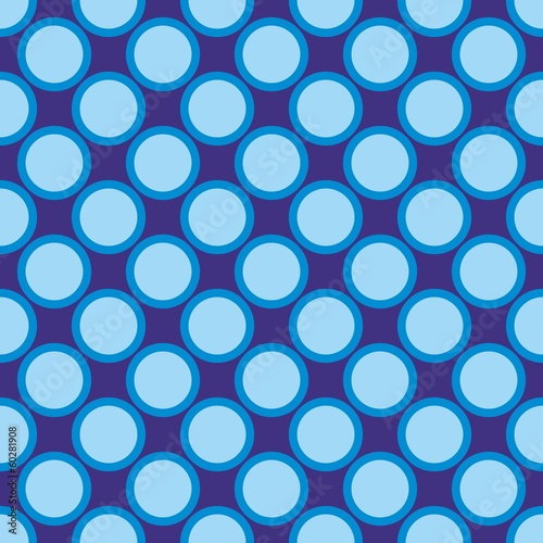  Seamless vector blue background pattern with polka dots