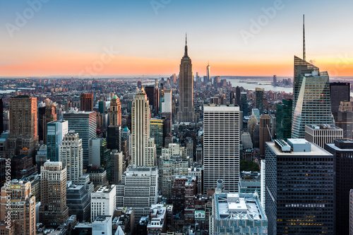 Poster New York Skyline at sunset