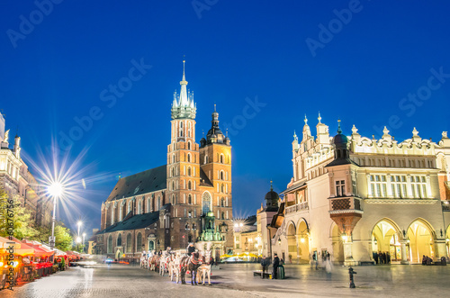 Fototapeta Rynek Glowny - The main square of Krakow in Poland