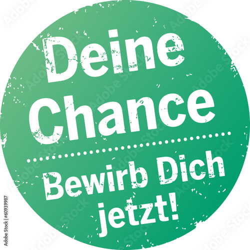 Vektor: Button Deine Chance - bewirb dich jetzt Button Deine Chance - bewirb dich jetzt