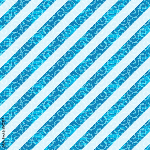 Fototapeta Seamless white-blue diagonal pattern