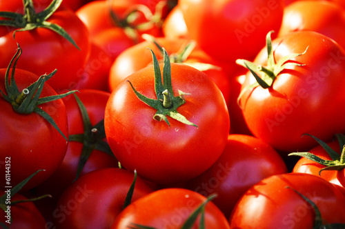  Fresh organic tomatoes on the street stall