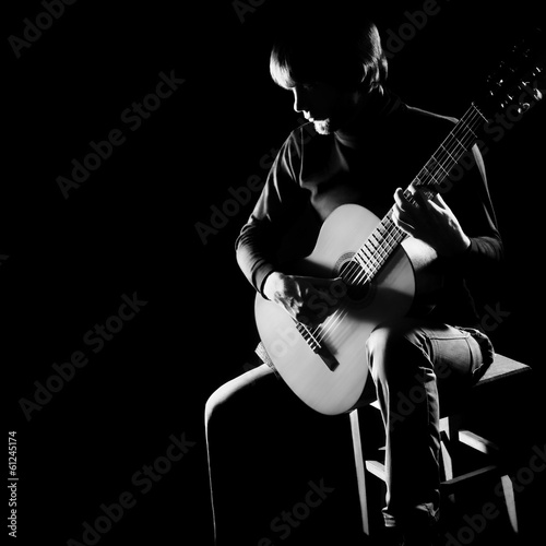 Fototapeta Guitar player Acoustic guitarist concert