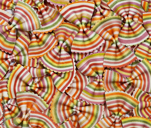 Fototapeta Coloured pasta background