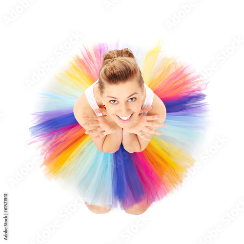 Fototapeta Colourful ballerina
