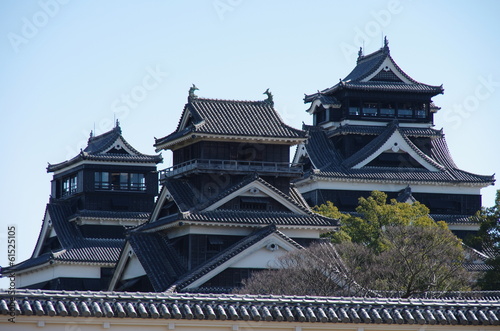熊本城小天守,宇土橹,大天守 Stock photo and