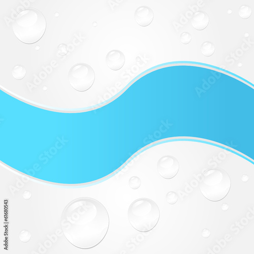 Krople wody fala © nestonik