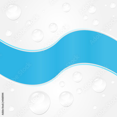 Krople wody fala wektor © nestonik