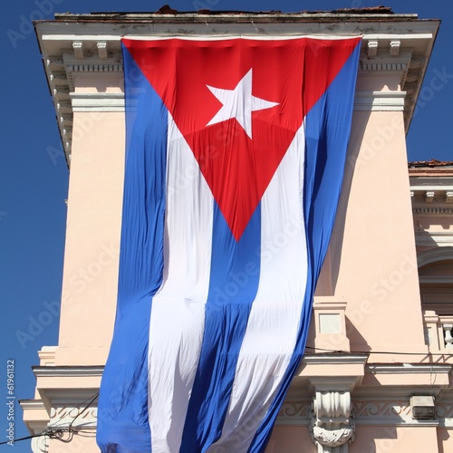Fototapeta Cuban flag in Matanzas