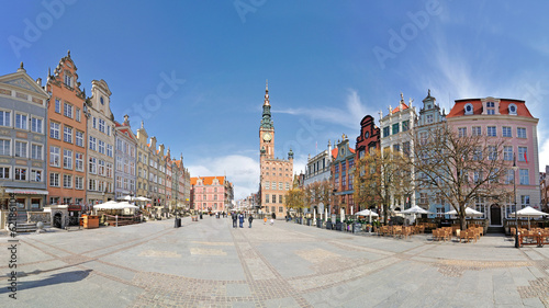 Fototapeta Old town of Gdansk -Stitched Panorama