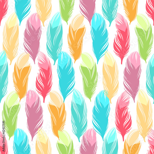  colored feathers