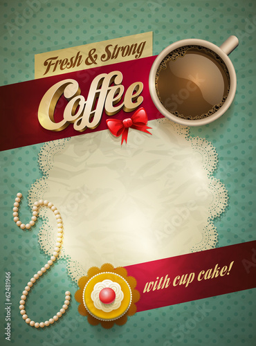 Fototapeta Coffee & cake poster