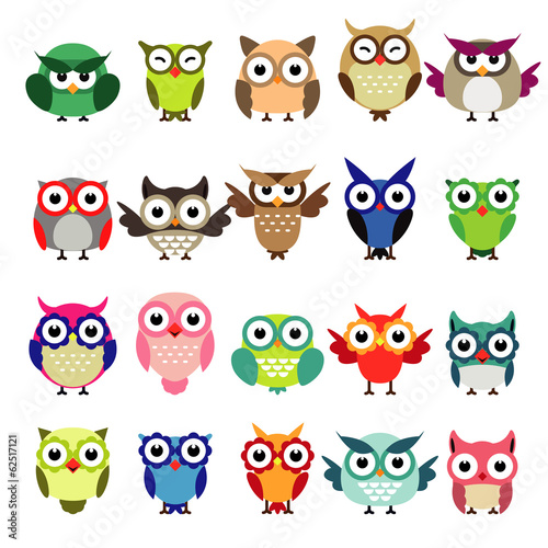  set of owls
