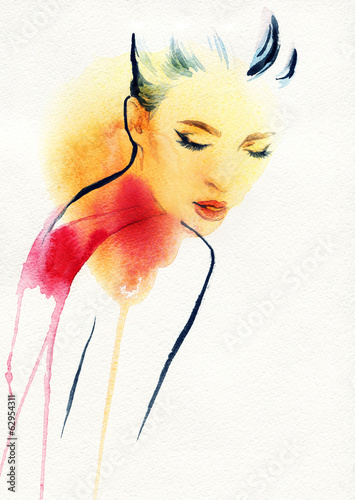  abstract woman portrait