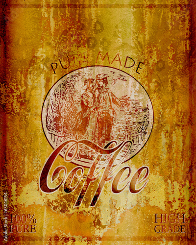 Fototapeta Metallbild - Pure made Coffee