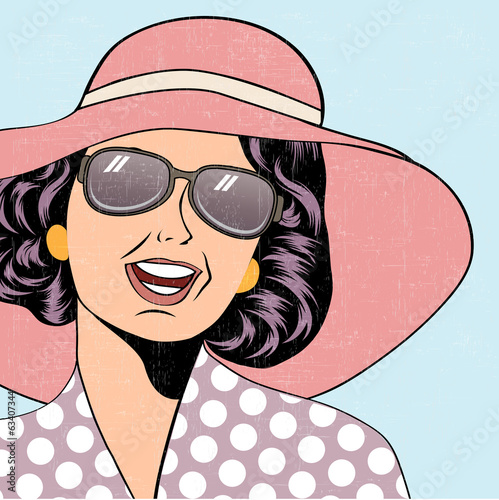 popart-retro-kobieta-z-kapeluszem-slonce-w-stylu-komiksow-lato-illustra